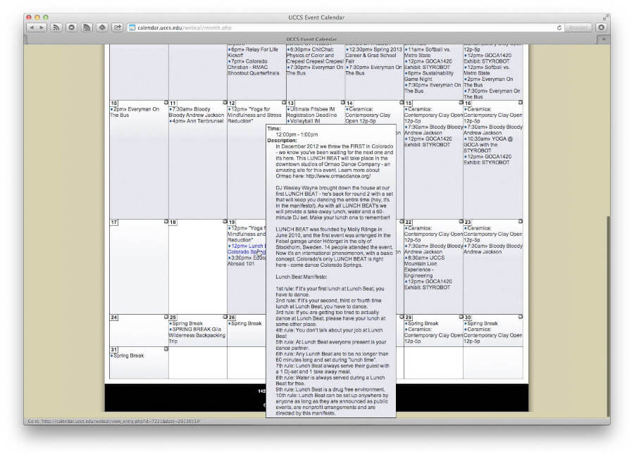 uccs homepage 2013
